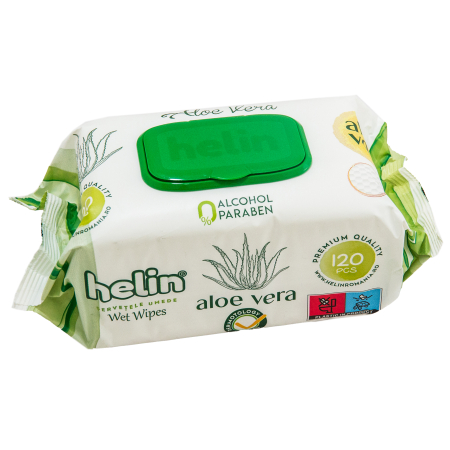 ȘERVEȚELE UMEDE 120 BUCĂȚI - ȘERVEȚELE UMEDE HELIN ALOE VERA ,120 BUCĂȚI