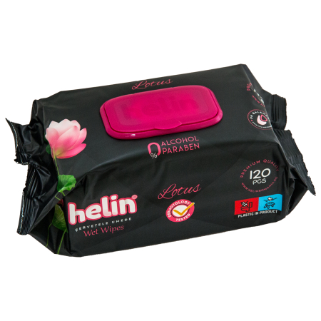 ȘERVEȚELE UMEDE 120 BUCĂȚI - ȘERVEȚELE UMEDE HELIN LOTUS,120 BUCĂȚI
