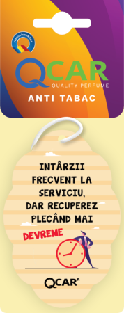 ODORIZANTE AUTO - ODORIZANT AUTO ANTI TABAC - MESAJE AMUZANTE