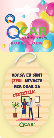 ODORIZANTE AUTO - ODORIZANT AUTO BUBBLE GUM - MESAJE AMUZANTE
