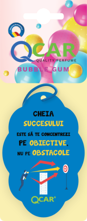ODORIZANTE AUTO MOTIVAȚIONALE - ODORIZANT AUTO MESAJE MOTIVAȚIONALE - BUBBLE GUM