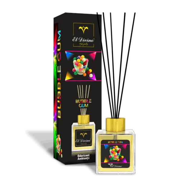 ODORIZANT AMBIANȚĂ - ODORIZANT AMBIANȚĂ BUBBLE GUM 100 ML, PARFUM DE CAMERĂ CU BEȚIȘOARE