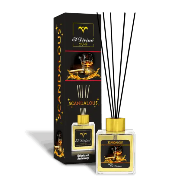 ODORIZANT AMBIANȚĂ - ODORIZANT AMBIANȚĂ SCANDALOUS  100 ML, PARFUM DE CAMERĂ CU BEȚIȘOARE