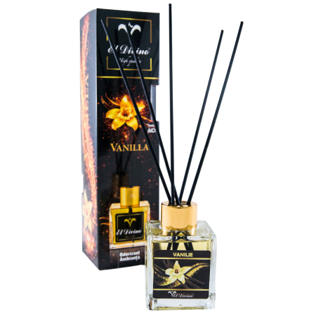 ODORIZANT AMBIANȚĂ - ODORIZANT AMBIANȚĂ VANILLA 100 ML, PARFUM DE CAMERĂ CU BEȚIȘOARE