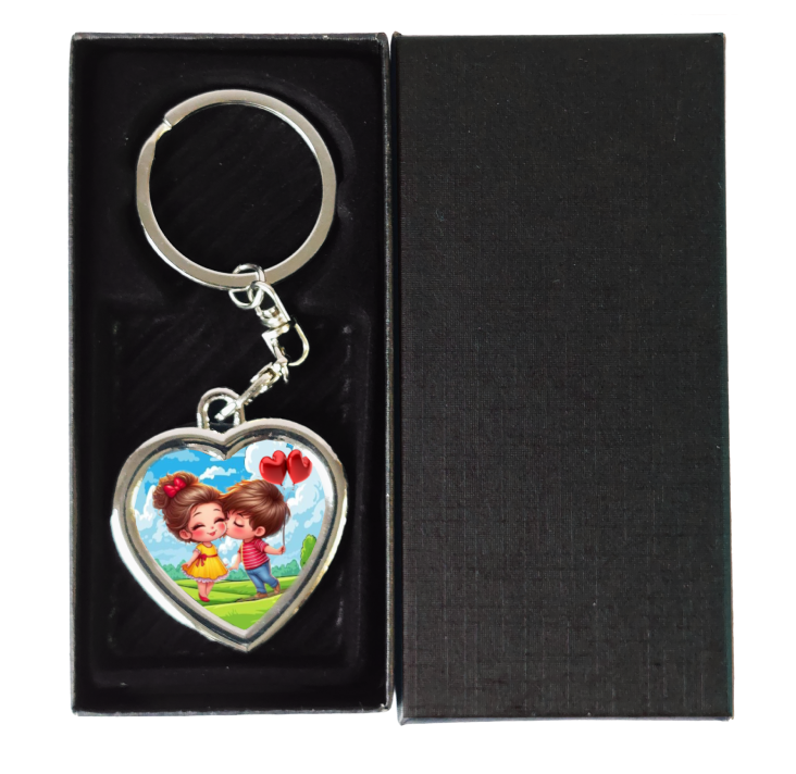 Breloc inima foto kiss [2]