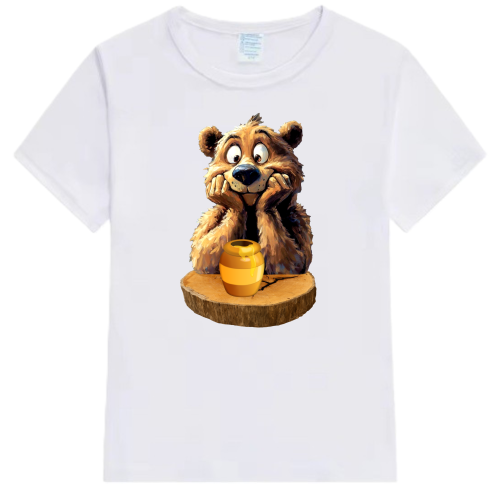 Tricou copii „Ursulețul pofticios și Borcanul cu miere” - O Poveste duuulce ! [2]