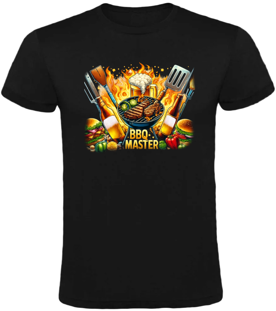 Tricou negru ” BBQ master” [2]