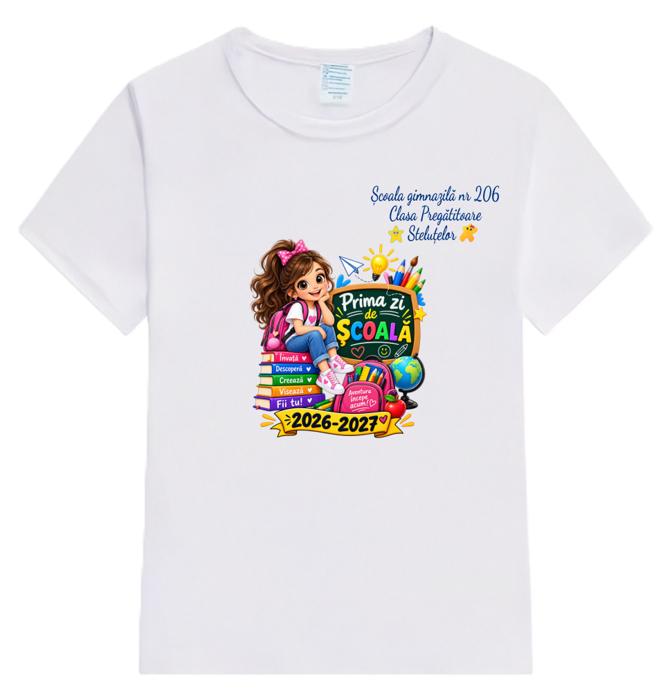 Tricou personalizat Prima zi de Școală 2026-2027 [2]
