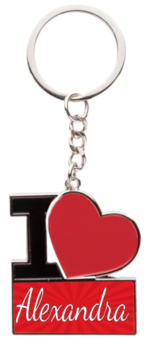 Breloc Metalic "I Love " Cadoul Perfect Pentru El si Ea [1]