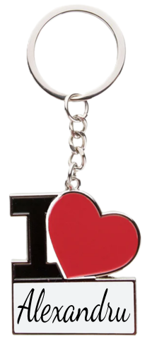 Breloc Metalic "I Love " Cadoul Perfect Pentru El si Ea [3]