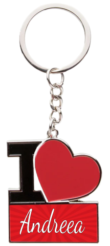 Breloc Metalic "I Love " Cadoul Perfect Pentru El si Ea [4]