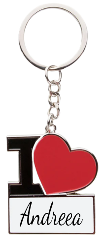 Breloc Metalic "I Love " Cadoul Perfect Pentru El si Ea [5]
