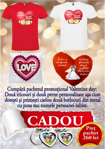 Tricouri - Pachet promo Valentine day