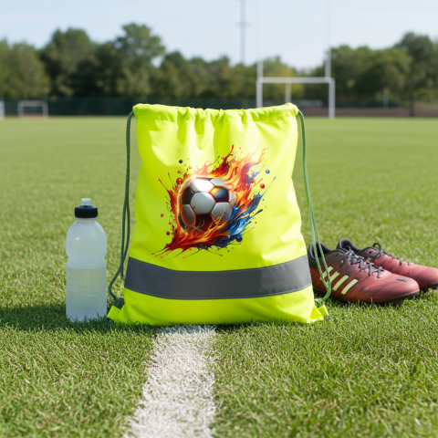 Rucsac sport reflectorizant "Fireball football "