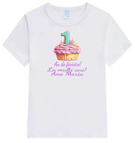 Aniversare - Tricou Aniversar personalizat „1 an ...10 Ani de fericire”