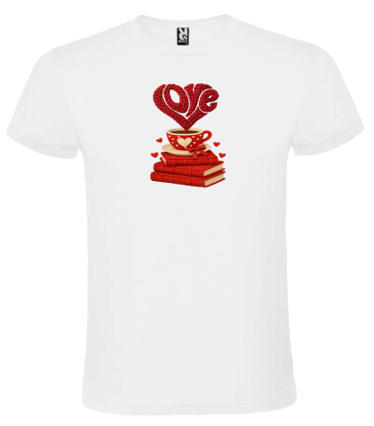 Cadouri pentru Femei - Tricou „Books,Coffee & Love”- Pentru momentele tale de răsfăț