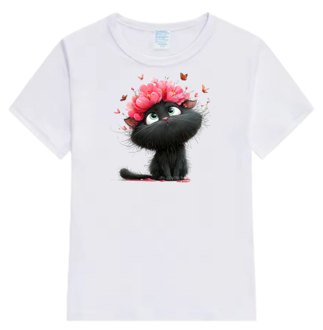 Tricou Copii „Misterul Pisicii cu Flori” [2]