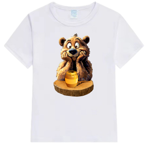 Tricou copii „Ursulețul pofticios și Borcanul cu miere” - O Poveste duuulce ! [1]