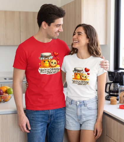 Tricou "Ești Mierea pentru Biscuitele Meu!" Cadoul perfect pentru jumătatea ta [2]