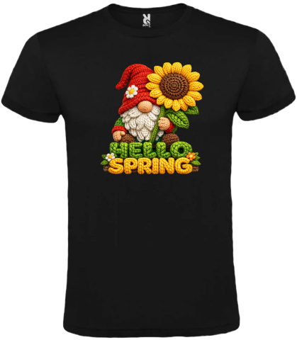 Tricou "Hello Spring" - Stil Croșetat [1]