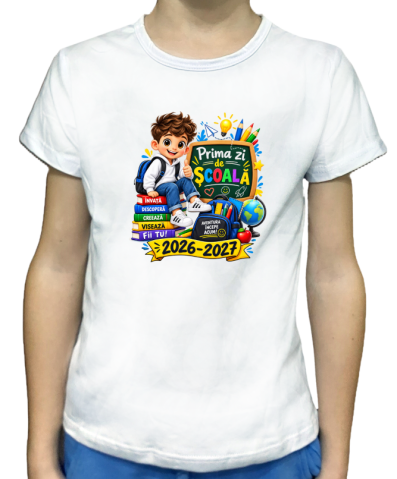 Tricou personalizat Prima zi de Școală 2026-2027 [2]