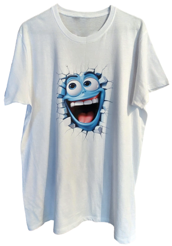 Cadouri amuzante personalizate - Tricou Personalizat „Scăpat din Zid” cu Efect 3D