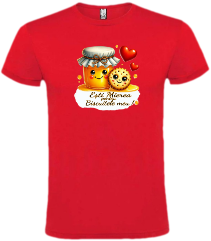 Cadouri pentru Bărbați - Tricou "Ești Mierea pentru Biscuitele Meu!" Cadoul perfect pentru jumătatea ta