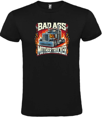 Cadouri pentru Bărbați - Tricou Trucker Bad Ass