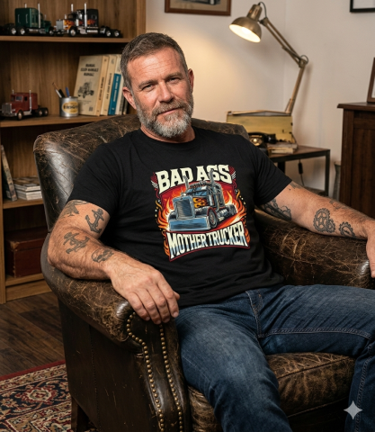 Tricou Trucker Bad Ass [1]