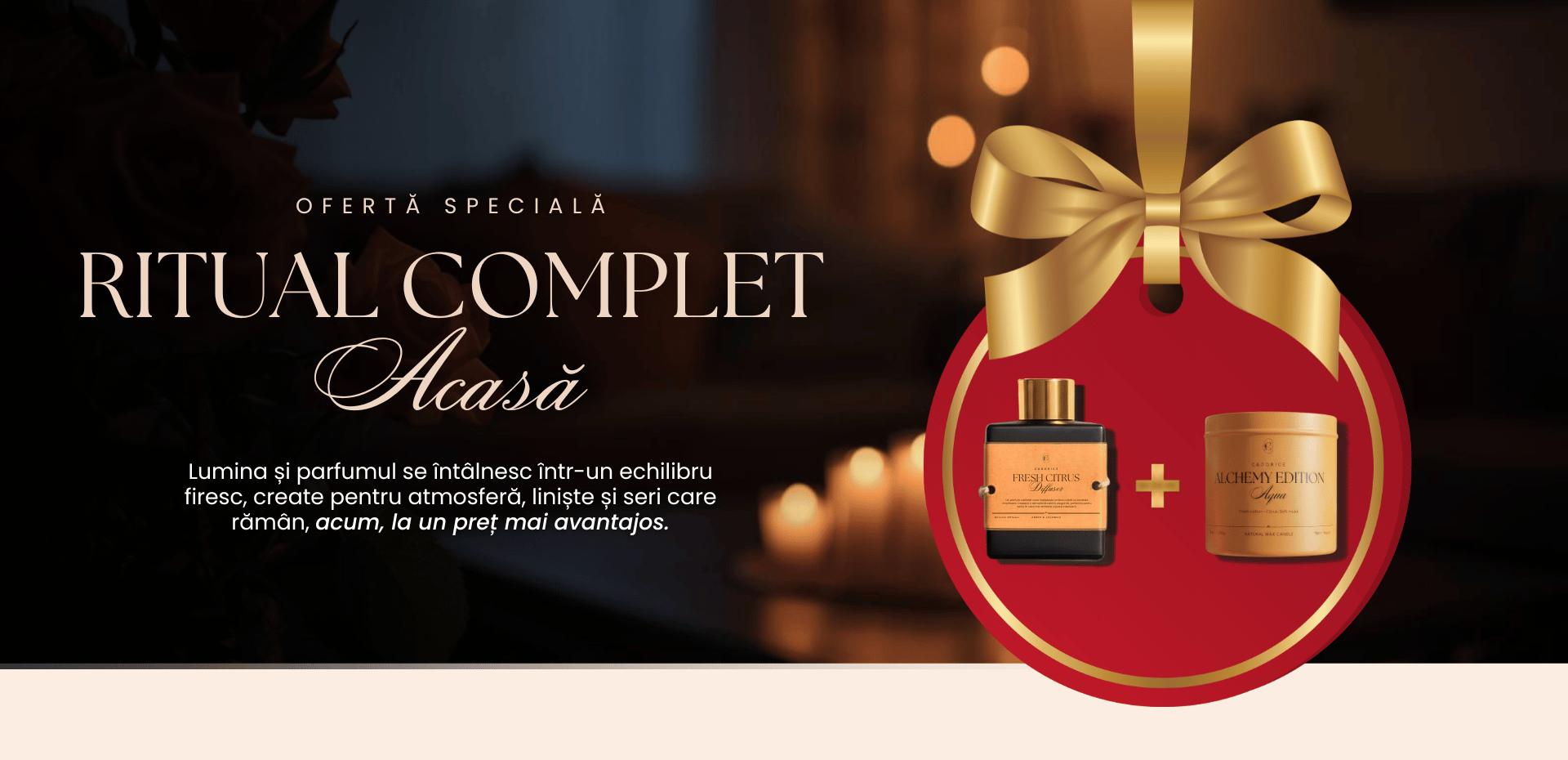 Pachete Lumânare + Dispenser Cadorise