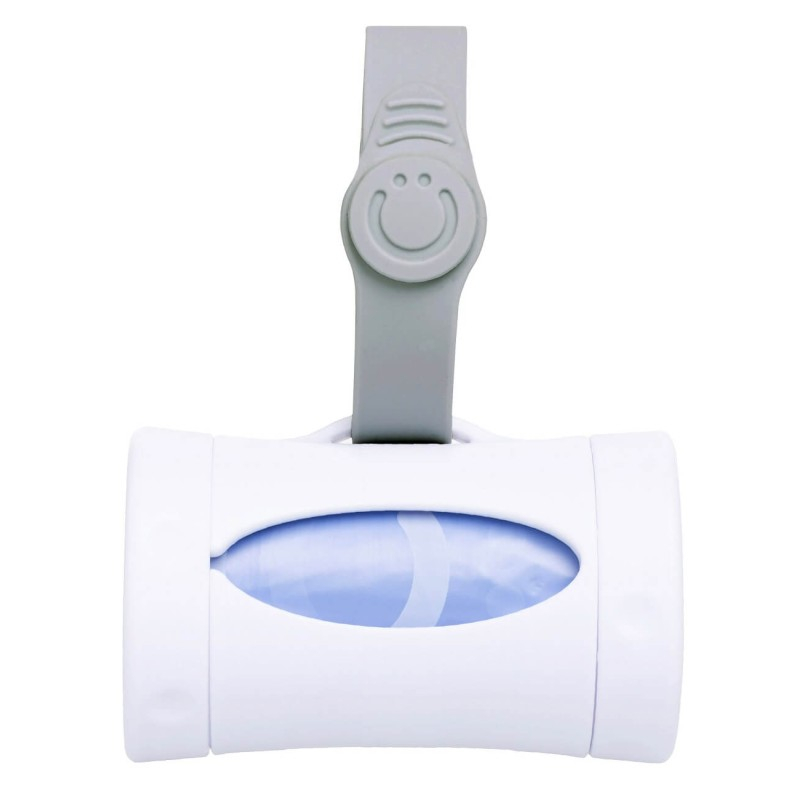Dispenser portabil pentru pungute scutece alb - Ubbi On The Go  [1]