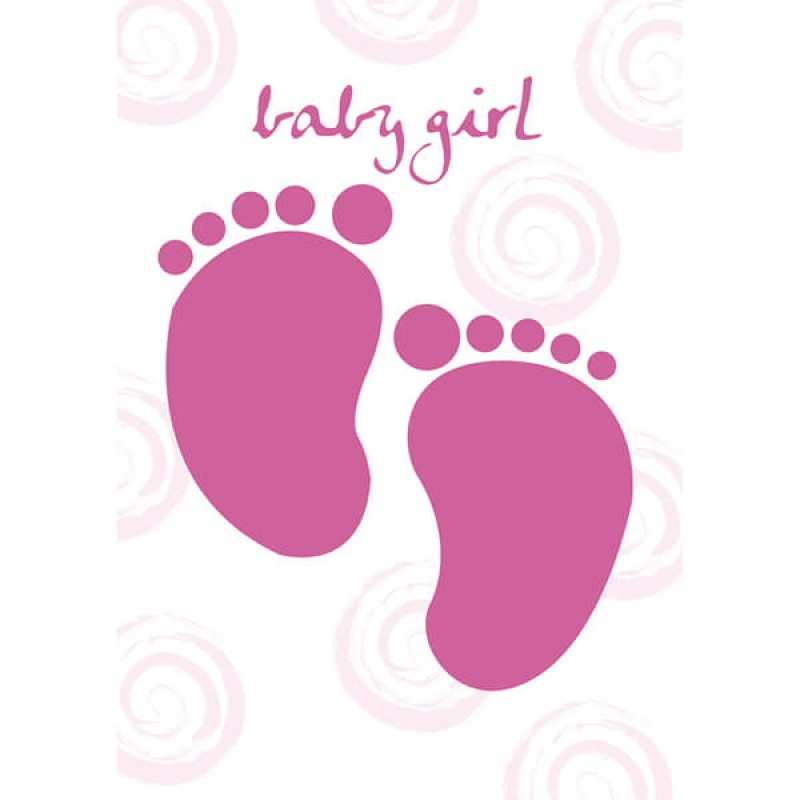 Felicitare bebelusi model picioruse New Baby Girl  [1]