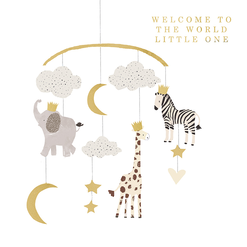 Felicitare bebelusi Welcome to the World cu animalute [1]