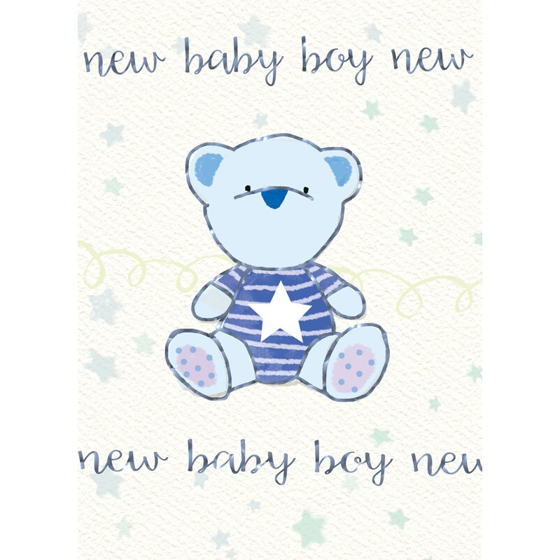 Felicitare nou nascuti cu ursulet New Baby Boy [1]