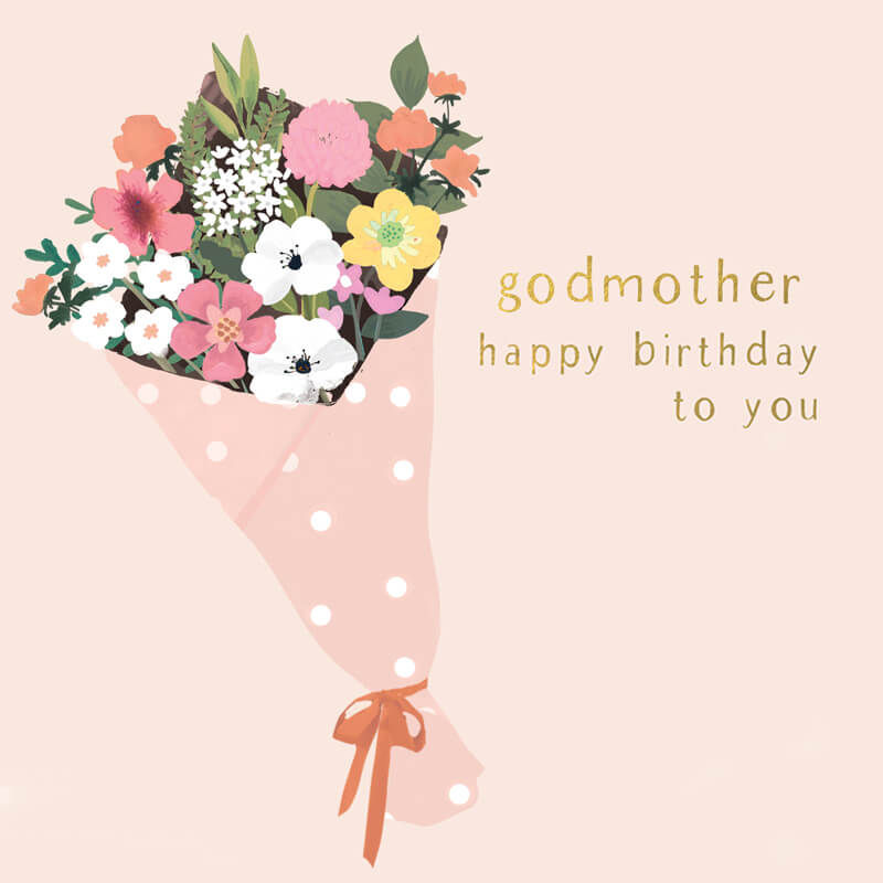 Felicitare pentru nasa botez Happy Birthday Godmother [1]