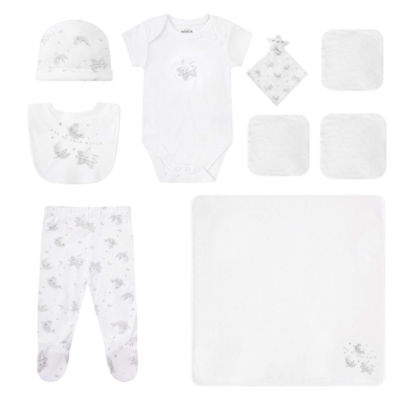 Hainute bebelusi set 10 piese bumbac model stelute - Infancie - marimea 3-6 luni [1]
