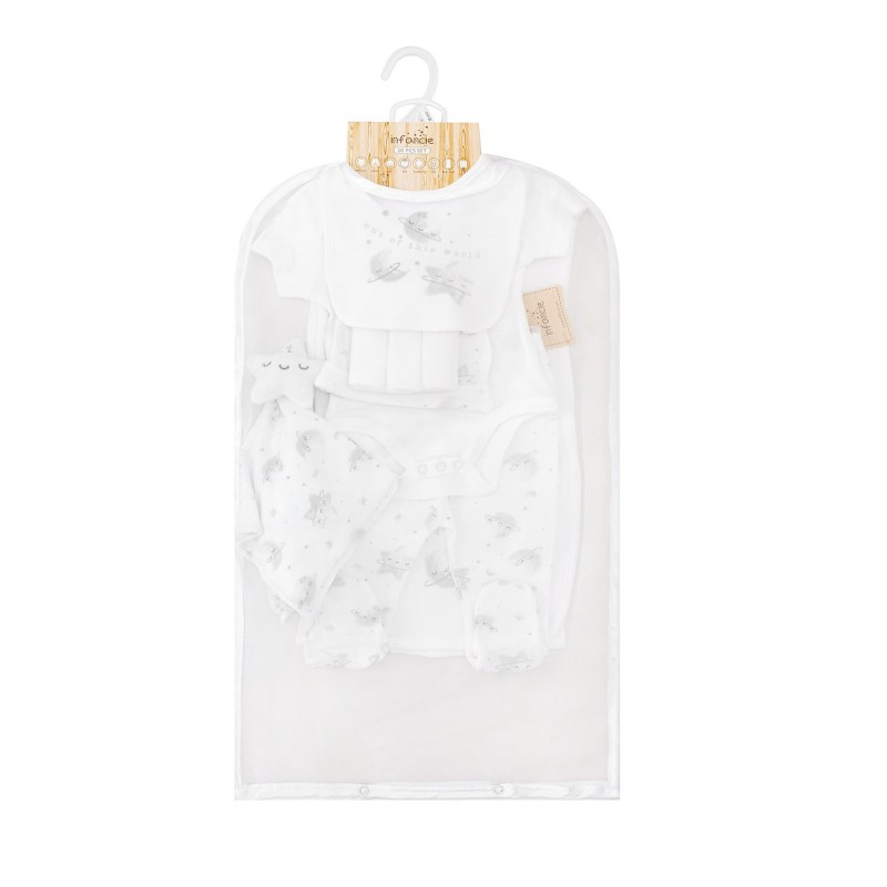 Hainute bebelusi set 10 piese bumbac model stelute - Infancie - marimea 3-6 luni [2]