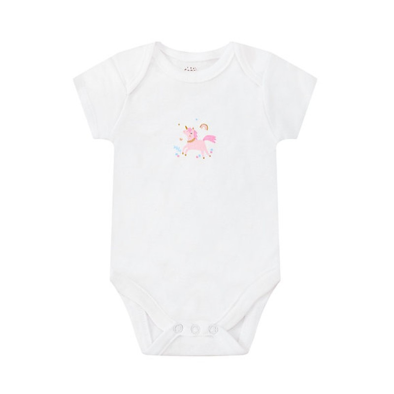 Hainute bebelusi set 10 piese bumbac model unicorn - Infancie - marimea 3-6 luni [6]