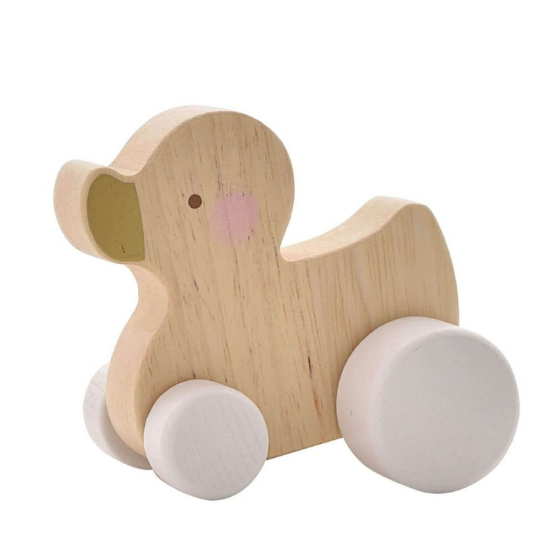 Jucarie din lemn de impins pentru bebelusi model ratusca - Bambino by Juliana [1]