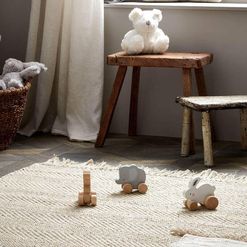 Jucarie din lemn de impins pentru bebelusi model ursulet - Bambino by Juliana [3]