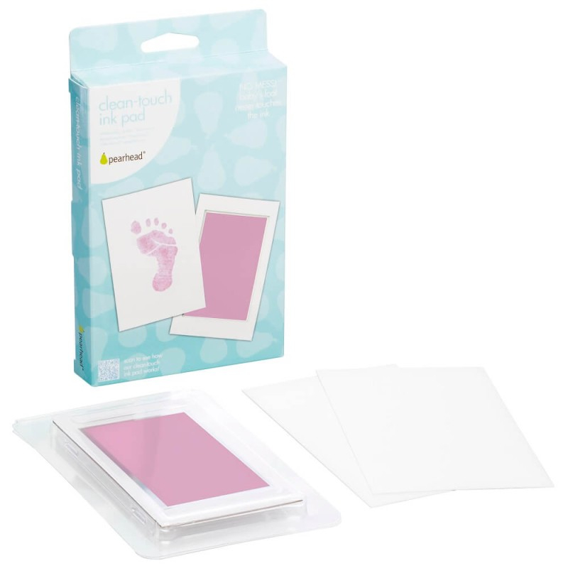 Kit amprenta cu cerneala pentru piciorus - Pearhead - roz [2]