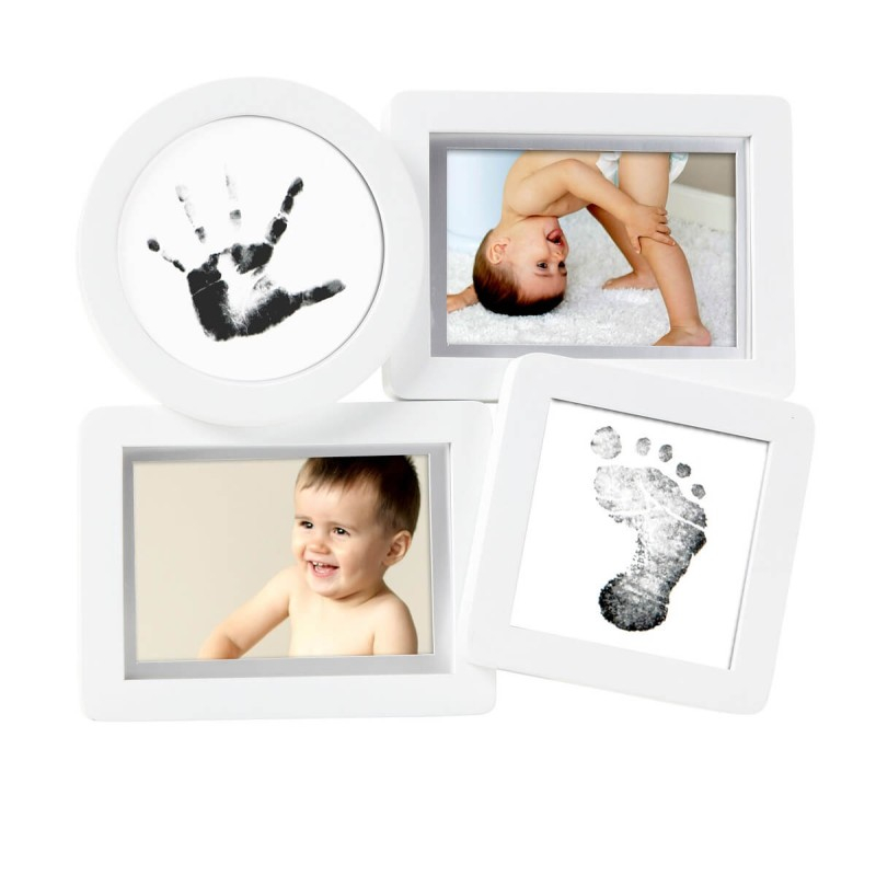 Kit rama foto multipla cu amprente din cerneala pentru manuta si piciorus - Pearhead [1]