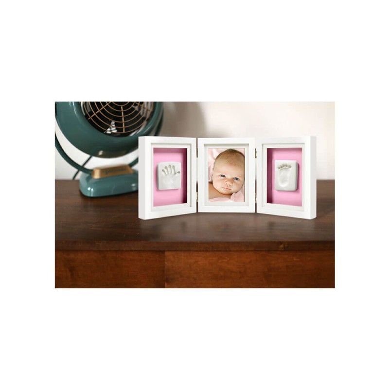Kit rama foto tripla cu amprente manuta si piciorus bebe - Pearhead [6]