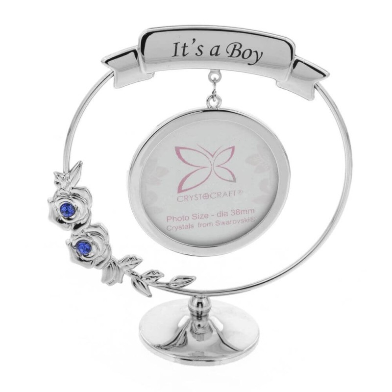 Ornament rama foto cu cristal Swarovski It's a Boy [1]