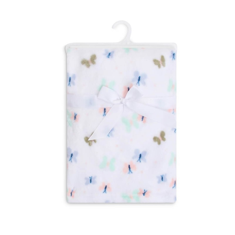 Paturica din fleece pentru bebelusi model fluturasi - Mother's Choice [1]