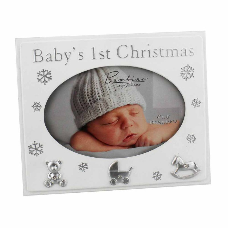 Rama foto cu poza ovala Baby's First Christmas - Bambino by Juliana [1]
