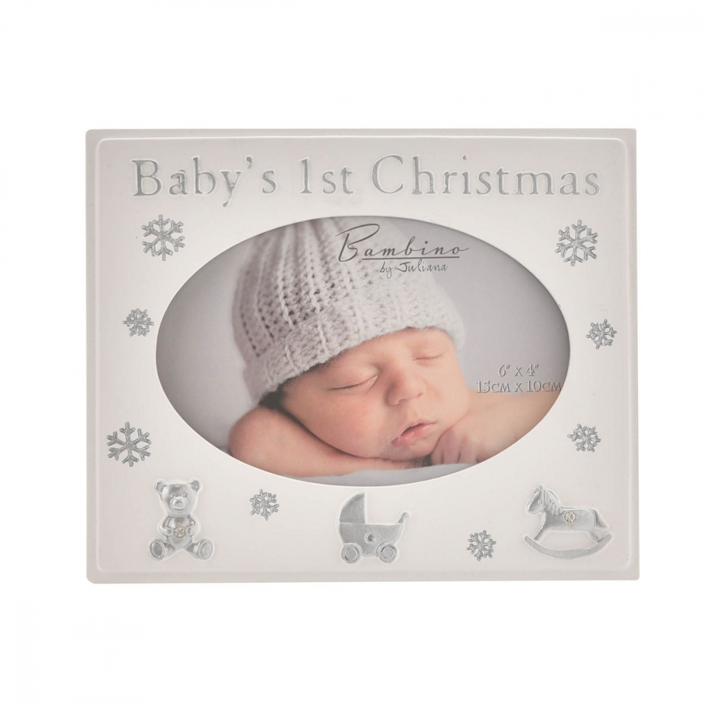 Rama foto cu poza ovala Baby's First Christmas - Bambino by Juliana [3]