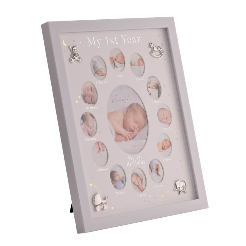 Rama foto First Year cu simboluri argintate - Bambino by Juliana [2]