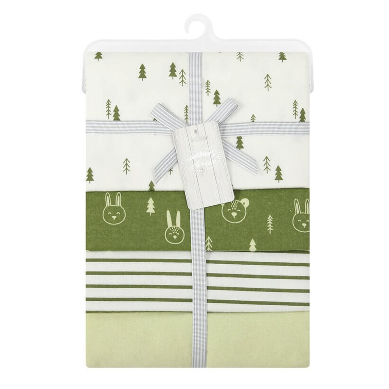 Set 4 paturici subtiri din bumbac pentru bebelusi unisex - Mother's Choice [1]