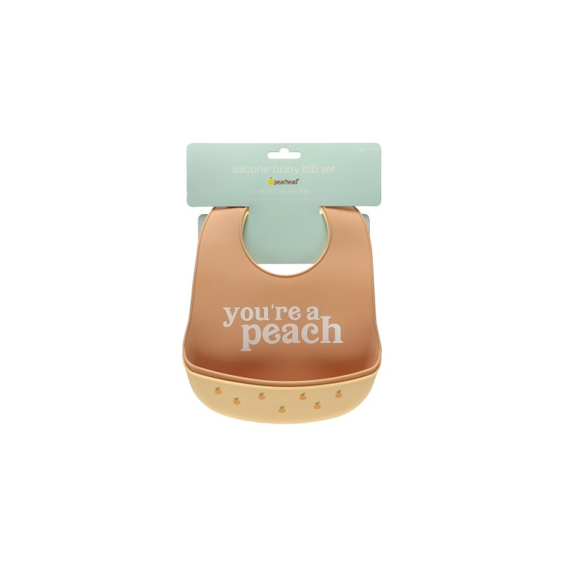 Set bavete din silicon Peach - Pearhead  [2]